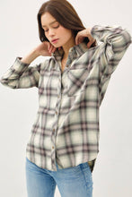 Jade Oversized Cotton Flannel Shirt
