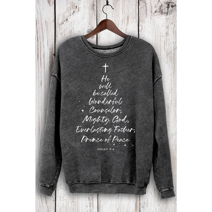 Mineral Black Isaiah 9 6 Sweatshirt