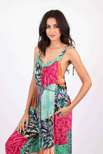 Wildflower Patchwork Sleeveless Adjustable Romper