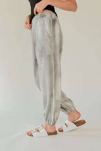 Black Rhinestone Elastic Waistband Davi & Dani Joggers