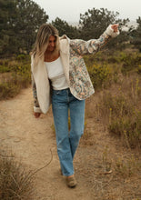 Midnight Blush Long Sleeve Hooded Lovestitch Jacket with Pockets