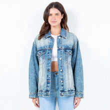 Blue Wash Oversized Denim Jacket