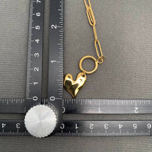 Gold Heart Charm 18K Gold Plated Stainless Steel Necklace