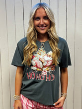 Santa Ho Ho Ho Rhinestone Graphic Christmas Tee
