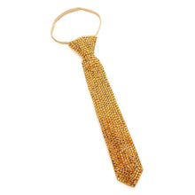 Black Bling Neck Tie Necklace
