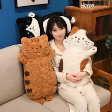 27.6-Inch Long Cat Plush Body Pillow & Bolster Cushion