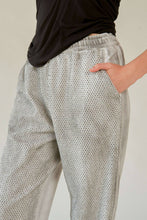 Black Rhinestone Elastic Waistband Davi & Dani Joggers