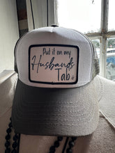Put it on my Husbands Tab Hat: Black