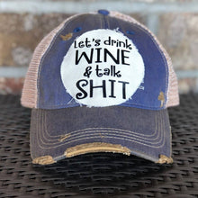 Brick Red Let's Drink Wine and Talk Shit Hat