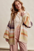Rainbow Hand-Crochet Open Cardigan