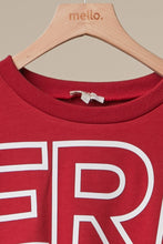 Red Merry Christmas 3D Letter Sweatshirt