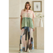 Blush Washed Collared Half Placket Oli+Hali Top