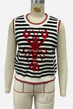 Black Lobster Graphic Sleeveless Vest