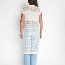 Snow Azalea Sleeveless Longline Crochet Sweater