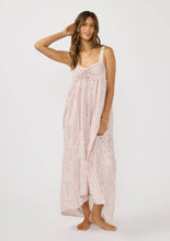 Vanilla Rose Floral Patchwork Lace Strap Maxi Dress