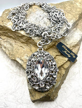 Vintage Boho Chunky Crystal Statement Necklace