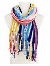 Pink Blue Two-Way Pull-Over Poncho/Scarf