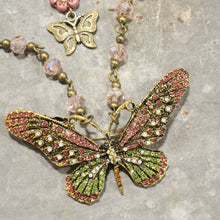 Fly High Butterfly Bling Blushing Layered Necklace