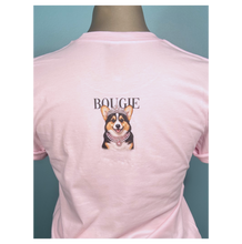 Pink Constance the Gorgi Glam Dog Rhinestone Graphic Tee