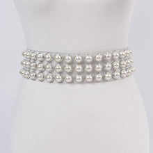 Gold Pearl Clear Waist Belt