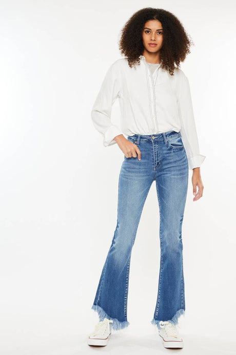 Medium High Rise Bootcut Stone Wash Kancan Jeans