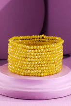 Red 10 Piece Beaded Stackable Boho Bracelet