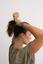 Multi Retro Bohemian Stackable Hair Tie Bracelet Set