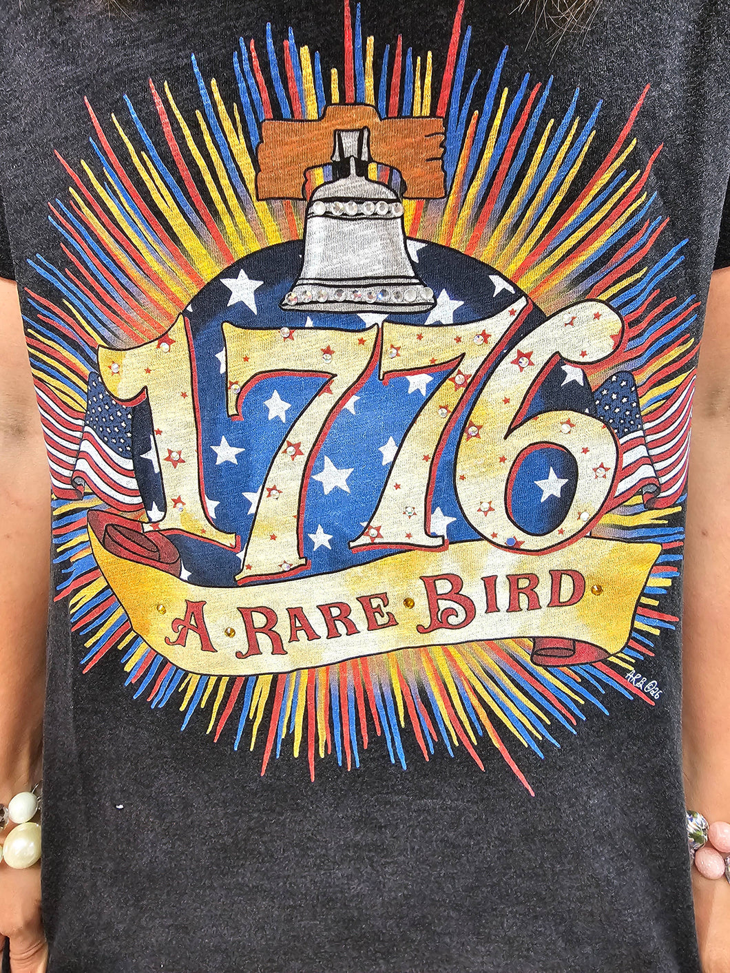 1776 Tattered Rare Bird Tee