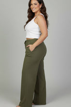 Plus Size Drawstring Waist Slant Pocket Sweatpants: BURGUNDY / 3X