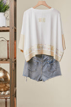 Ivory Lace Embroidered Short Sleeve Round Neck Top