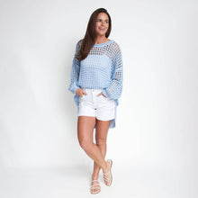 Blue Olli Crochet Sweater