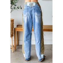Denim Washed Colorblock Contrast Oli+Hali Jeans