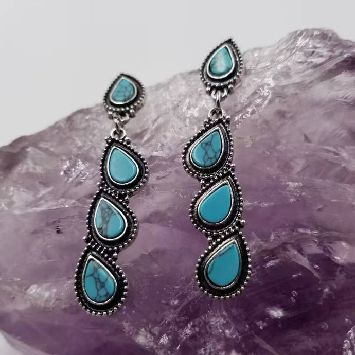 Turquoise Water Drop Turquoise Earrings