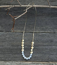 Lana Howlite Stone Gold Disc Beaded 28" Necklace