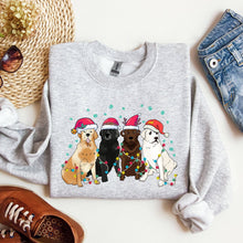 Military Green Christmas Dogs, Puppies, Dog Lovers, Santa Winter Sweatshirt