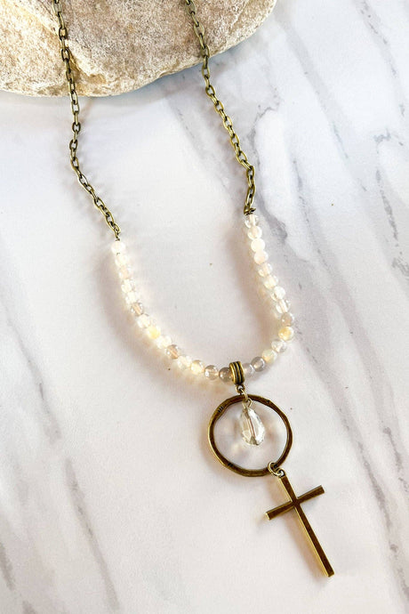 Gianna Necklace in Crystal