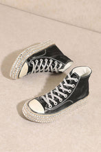 MX-CHANTEL - Studded High Top Sneakers: Blue / Standard / 6(1)-6.5(1)-7(1)-7.5(2)-8(2)-8.5(2)-9(2)-10(1)