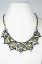 Vintage Pink Crystal Collar Statement Necklace