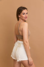 Mocha Lace Trim Padded Bralette