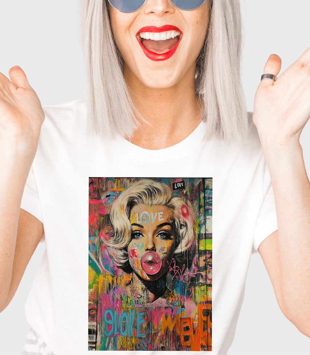 Natural Marilyn Graffiti Tee