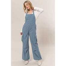 Corduroy Cargo HYFVE Overalls: Blue