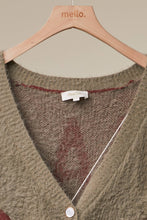 Olive Vintage Peace Oversized Cardigan