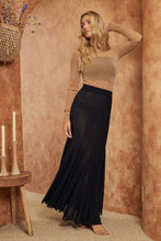 Black Versatile Mesh Maxi Skirt