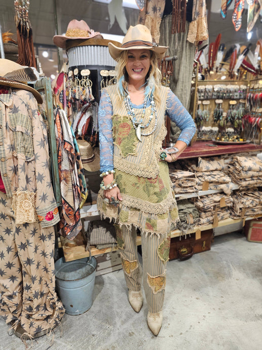 Stripe Butterfly Shirt Rare Bird Dress