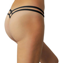Black Strappy Micro Thong
