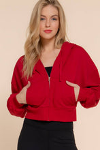 Ivy Beige Long Sleeve Hoodie French Terry Zip Up Jacket
