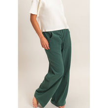 Dark Green Washed Barrel Sweatpants