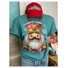Leon the Nutcracker Rhinestone Graphic Christmas Tee
