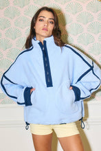 IT3194 | Periblue combo - half zip-up fleece: PERIBLUE COMBO / S