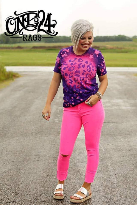 Purple Passion Cheetah One24 Tee: